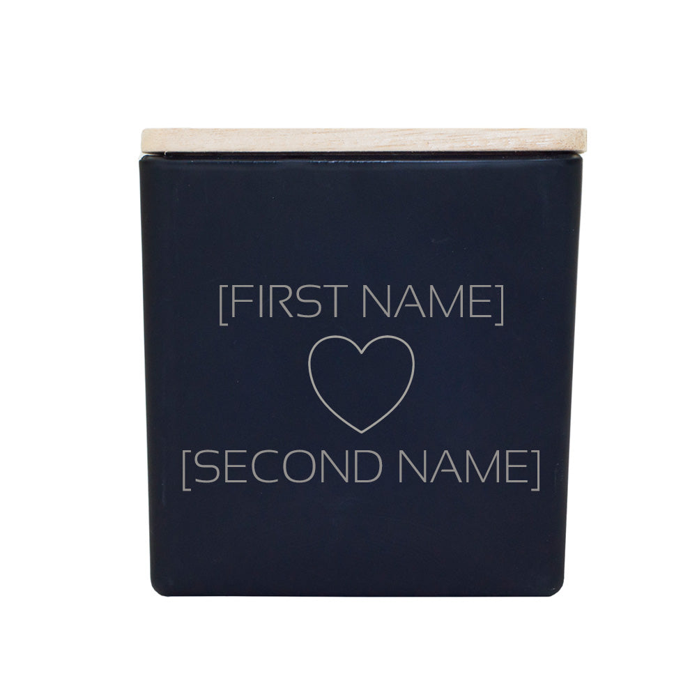 DAINTY HEARTS NAME CANDLE – TAJA COLLECTION
