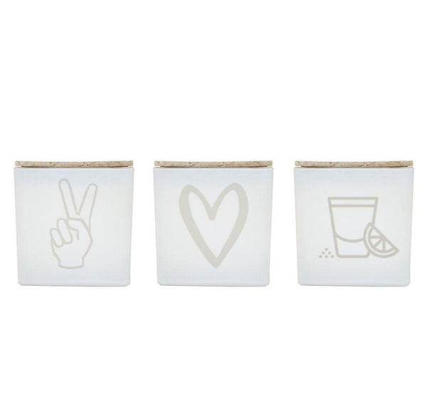 PEACE LOVE TEQUILA CANDLE (GIFT SET)