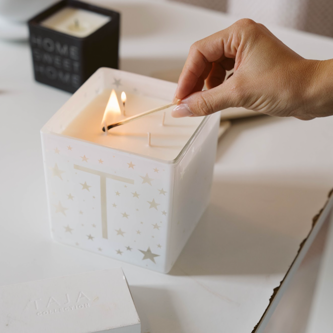 "THE SARAH" MONOGRAM CANDLE