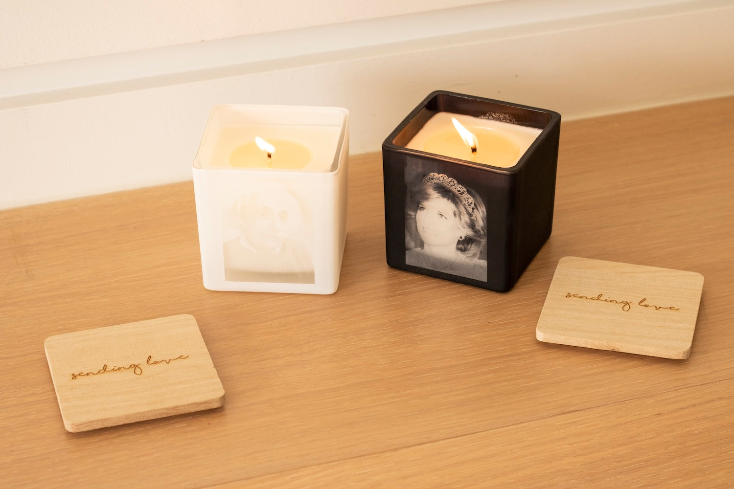 Flames of Memory: TAJA's Customizable Memorial Candles