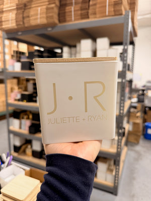 COUPLE MONOGRAM CANDLE