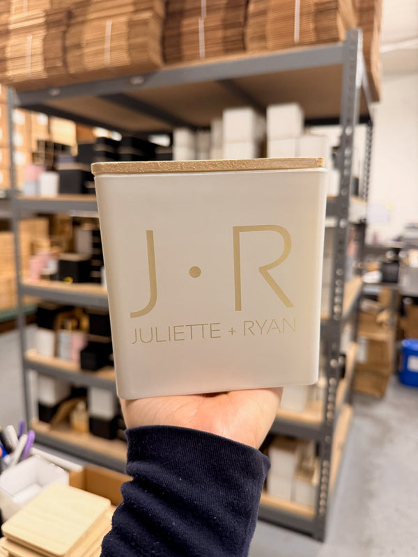 COUPLE MONOGRAM CANDLE