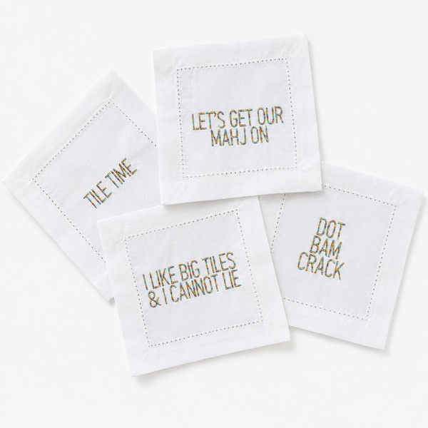 MAHJONG COCKTAIL NAPKIN SET