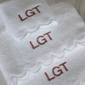 PERSONALIZED BATH AND HAND TOWELS
