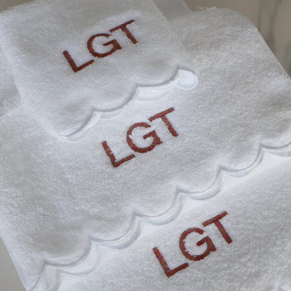 PERSONALIZED BATH AND HAND TOWELS