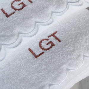 PERSONALIZED BATH AND HAND TOWELS