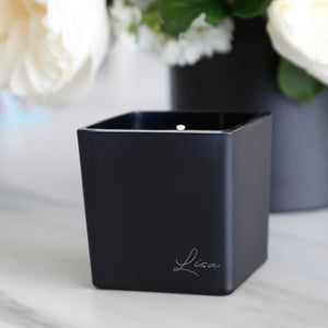 READY TO SHIP CORNER NAME CANDLE