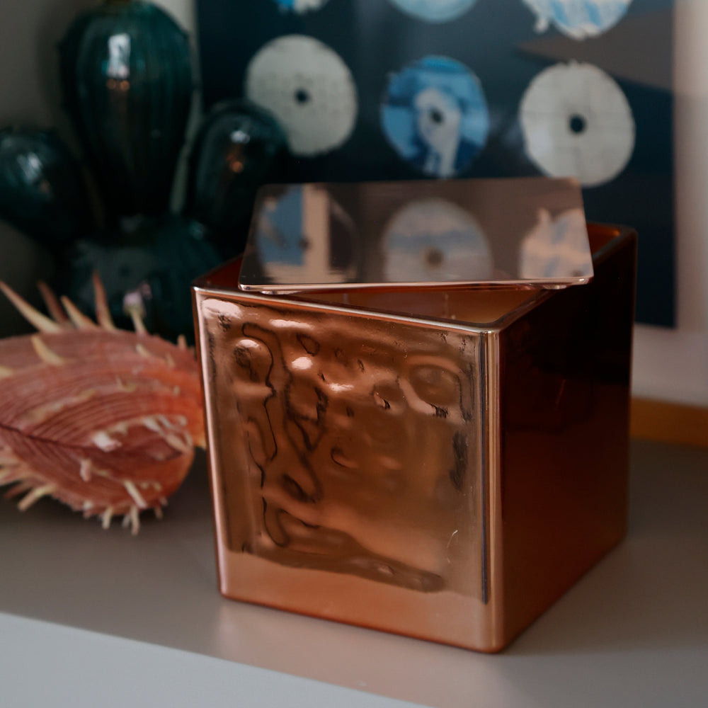 METALLIC ROSE GOLD CANDLE