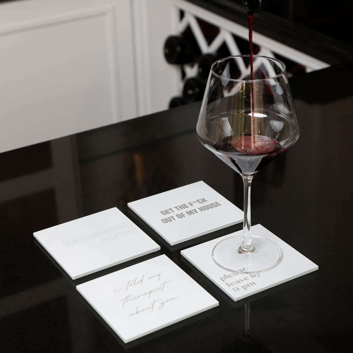 Cheeky Host Coasters (Set of 4)
