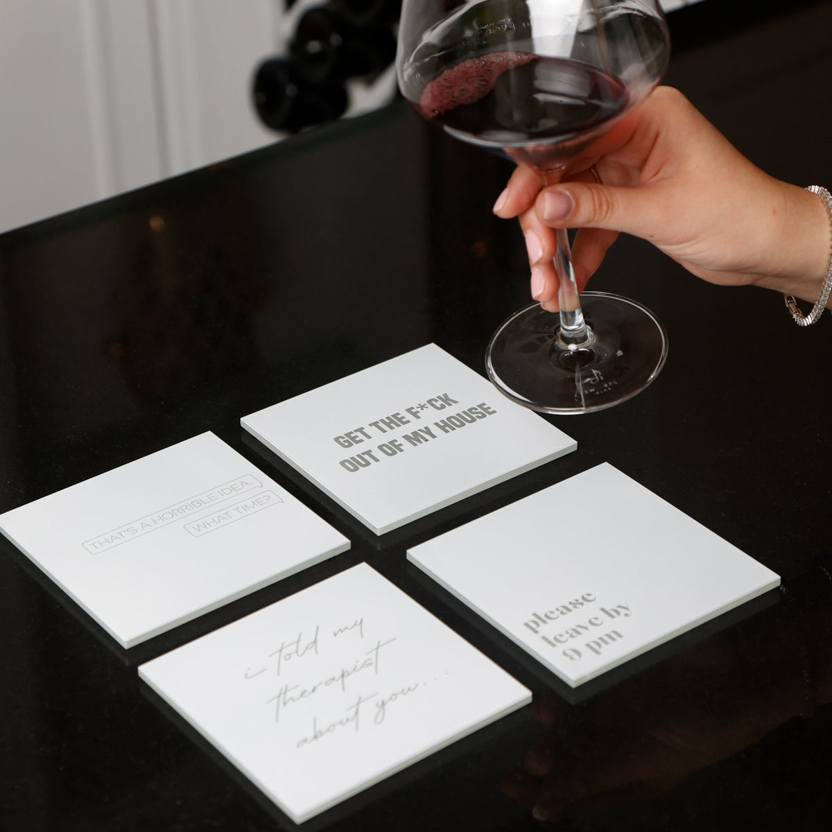Cheeky Host Coasters (Set of 4)