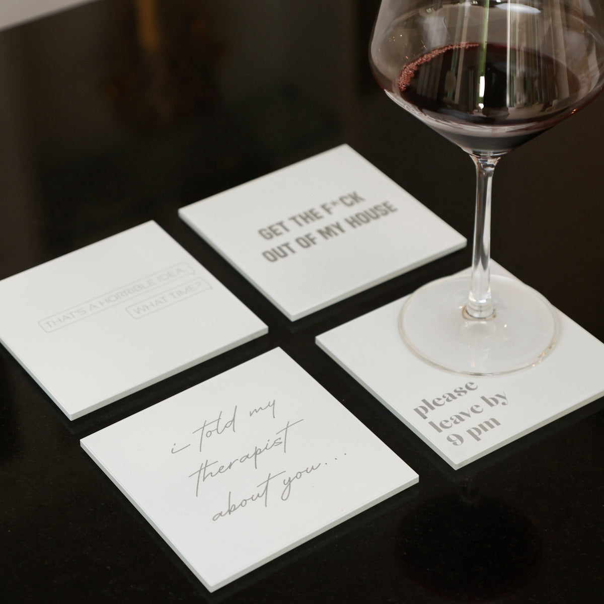 Cheeky Host Coasters (Set of 4)