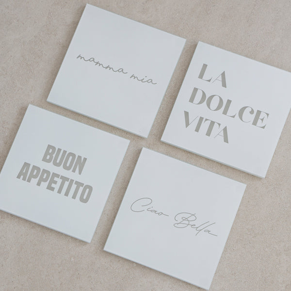 ITALIAN COASTERS (SET OF 4)