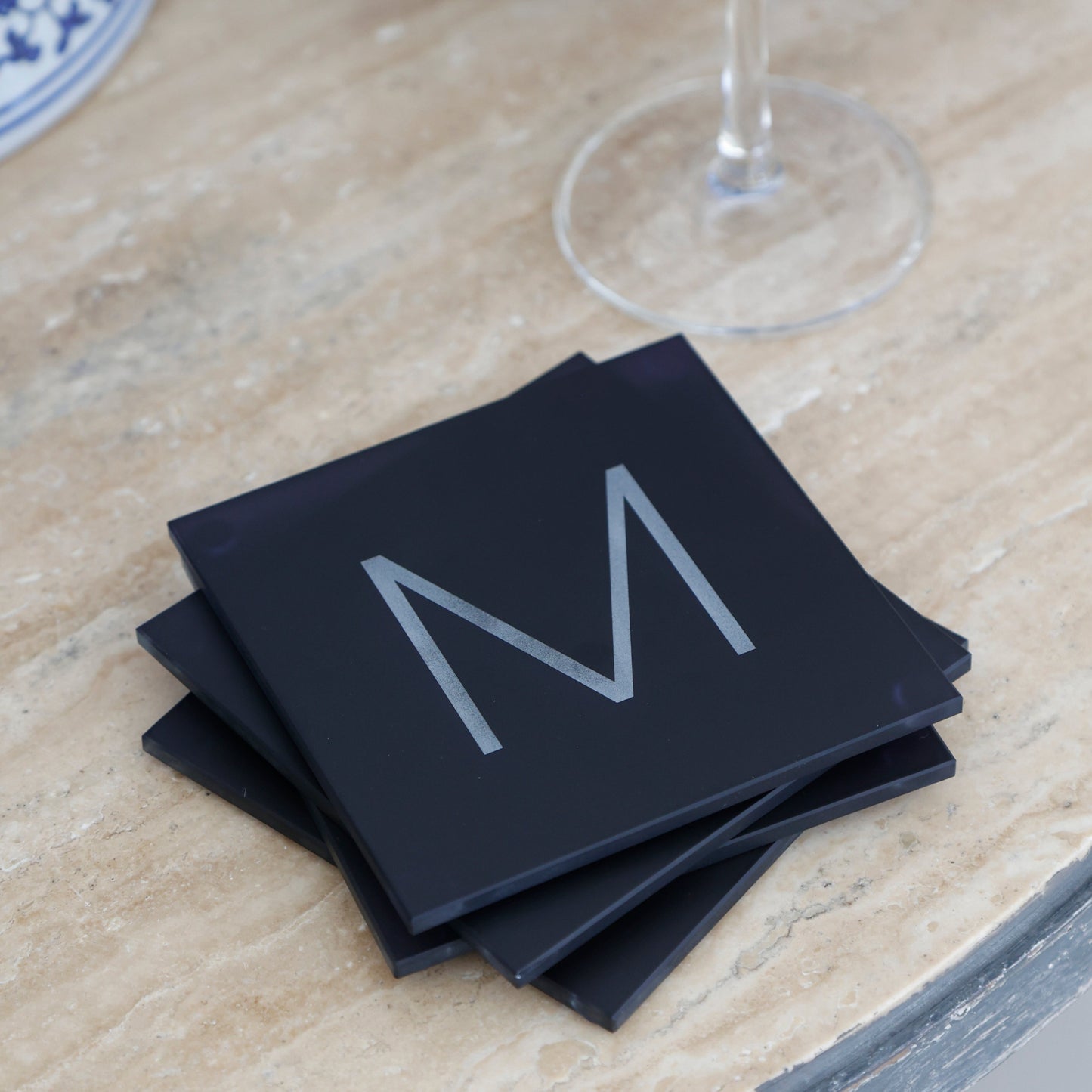 MONOGRAM COASTERS (SET OF 4)
