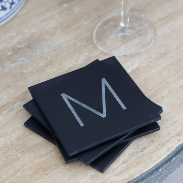 MONOGRAM COASTERS (SET OF 4)