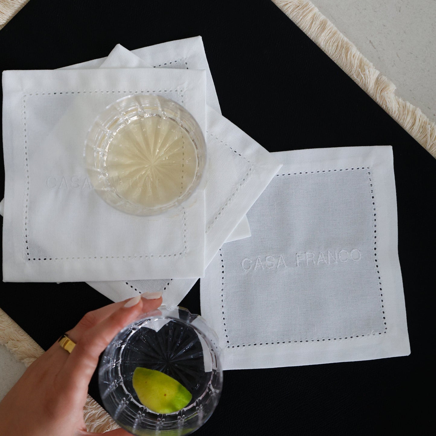 LINEN COCKTAIL SET