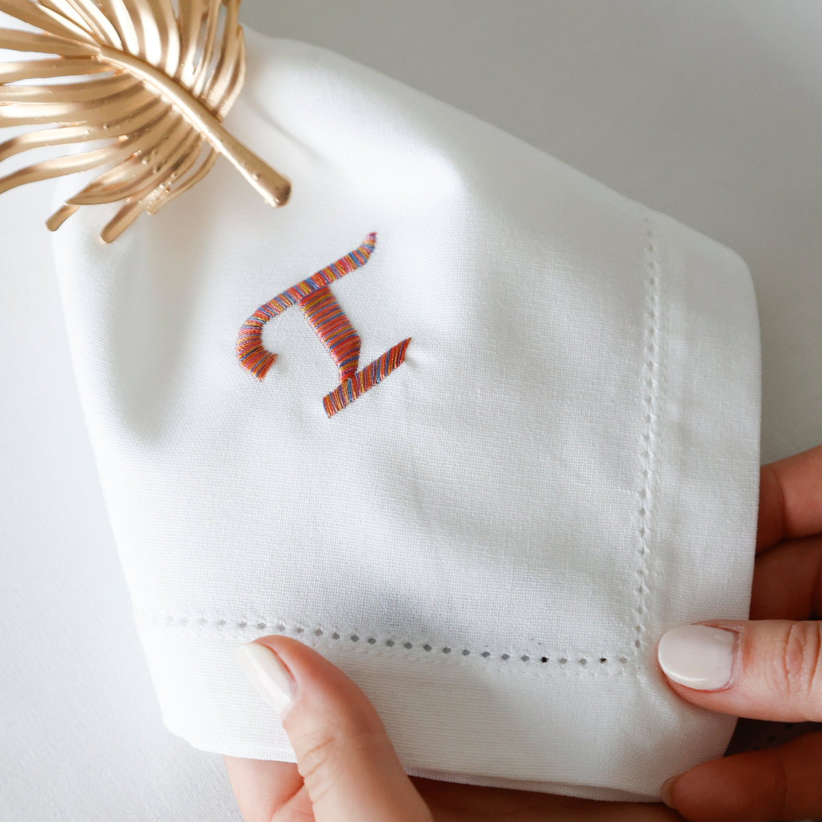 Monogram Dinner Napkins (Set of 4)
