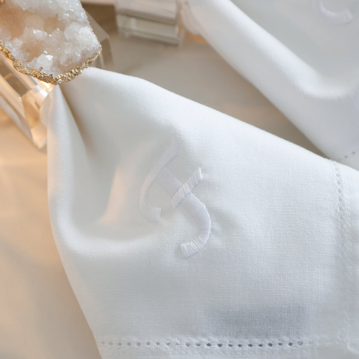 Monogram Dinner Napkins (Set of 4)