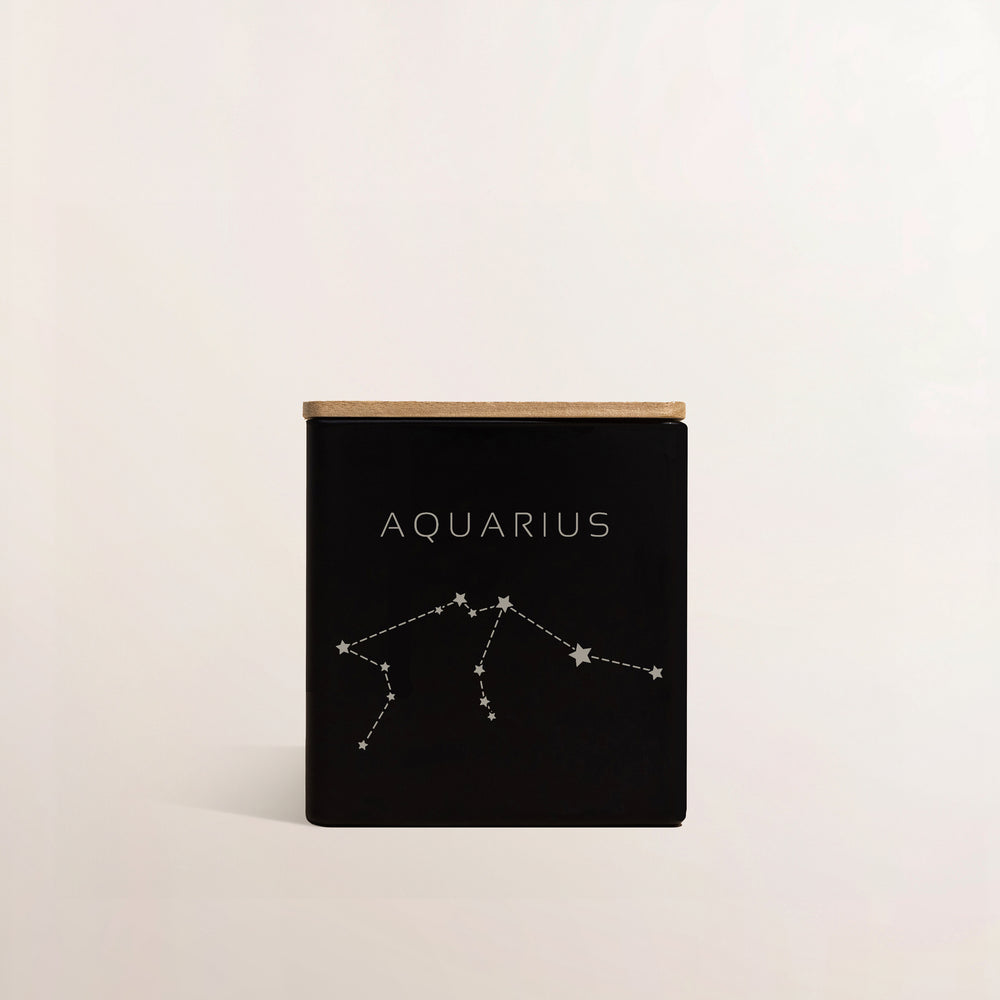 Aquarius Zodiac Candle