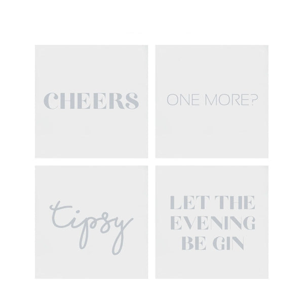 CHEERS COASTERS (SET OF 4)