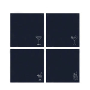 COCKTAIL COASTERS (SET OF 4)
