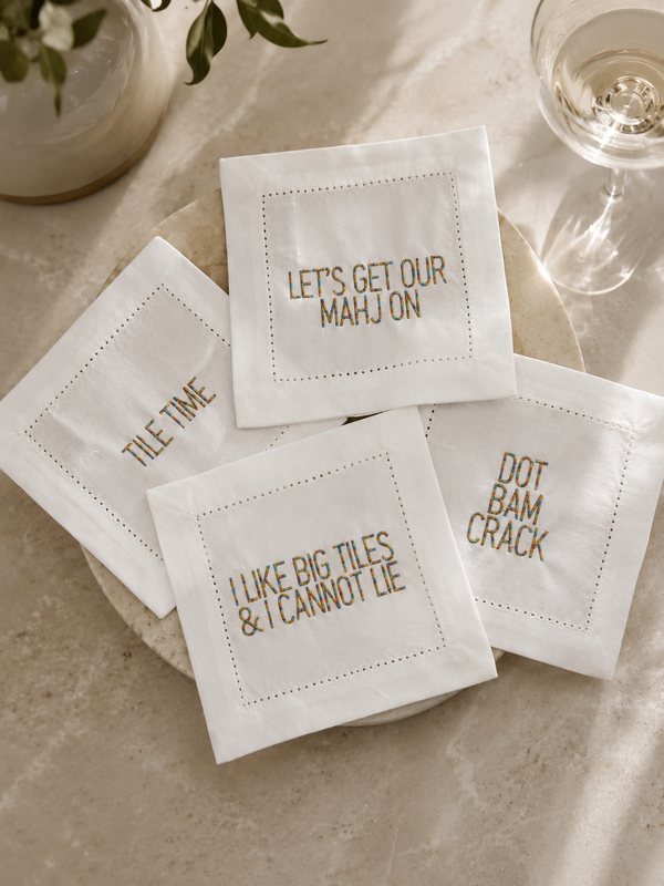 MAHJONG COCKTAIL NAPKIN SET