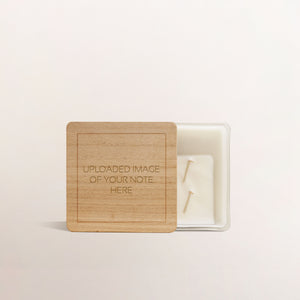 HANDWRITTEN NOTE CANDLE