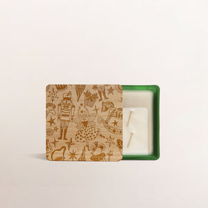 READY TO SHIP METALLIC GREEN CANDLE