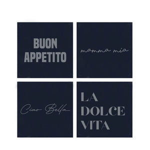ITALIAN COASTERS (SET OF 4)
