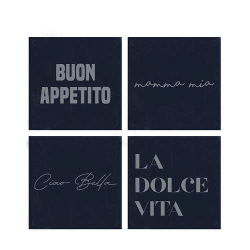 ITALIAN COASTERS (SET OF 4)