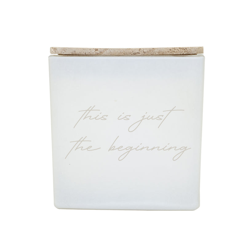 THIS IS JUST THE BEGINNING CANDLE