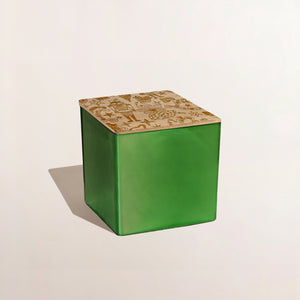 READY TO SHIP METALLIC GREEN CANDLE