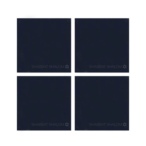 SHABBAT SHALOM COASTERS (SET OF 4)