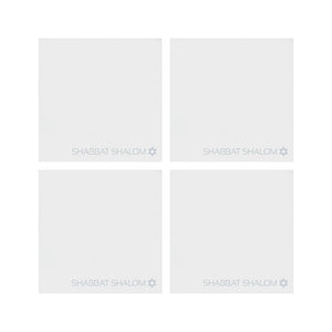 SHABBAT SHALOM COASTERS (SET OF 4)
