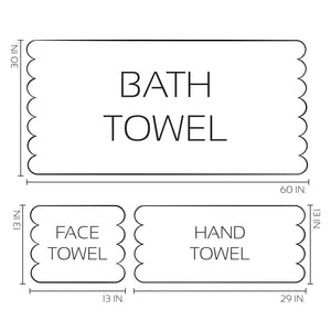PERSONALIZED BATH AND HAND TOWELS