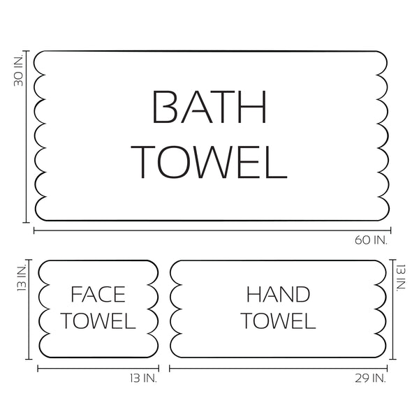 PERSONALIZED BATH AND HAND TOWELS