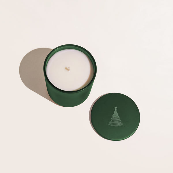READY TO SHIP GREEN CHRISTMAS TREE CANDLE