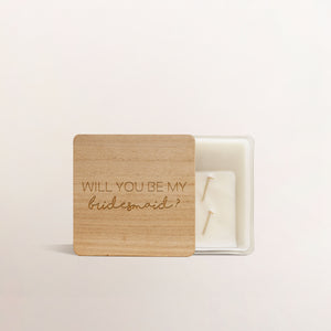 BE MY BRIDESMAID? CANDLE