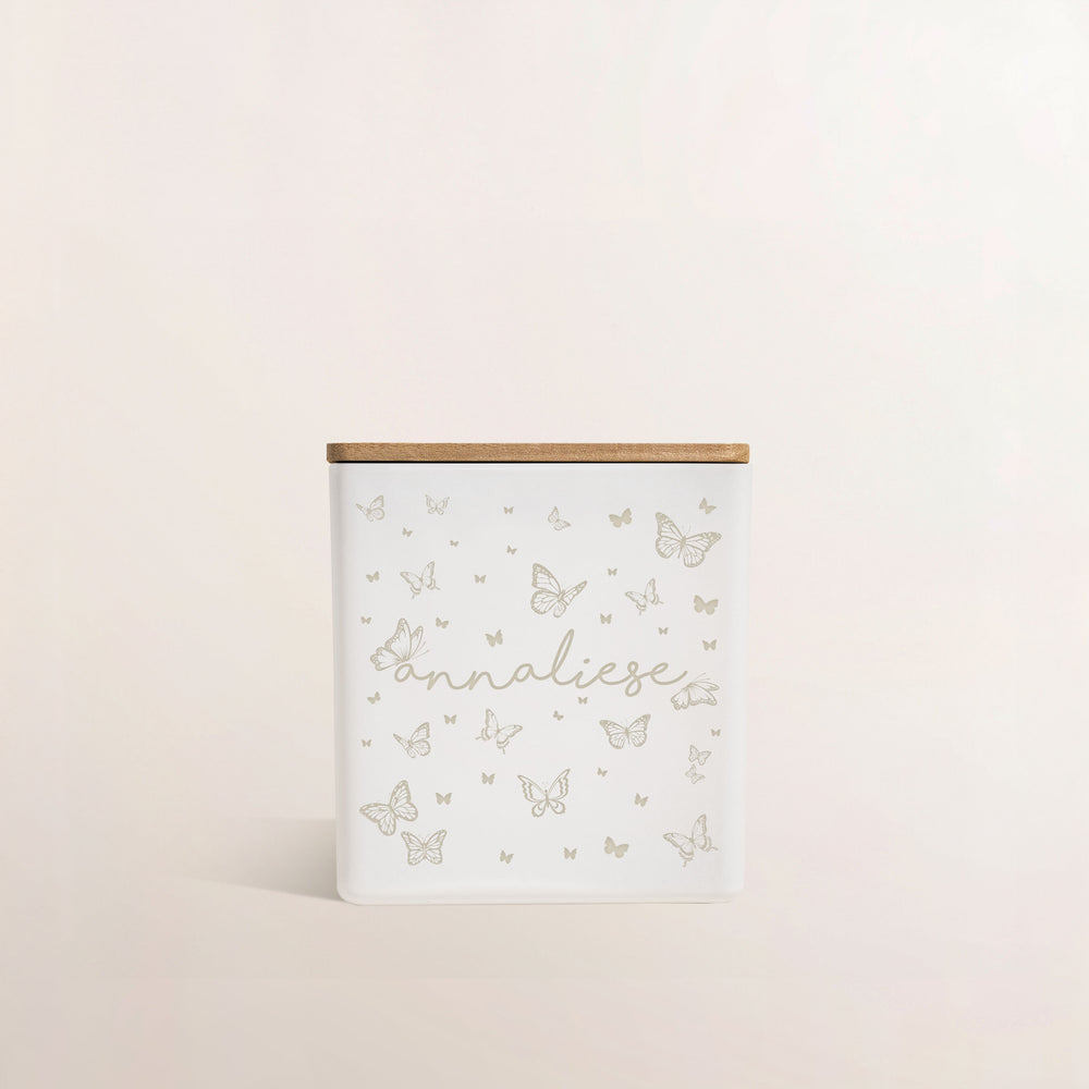 BUTTERFLY NAME CANDLE