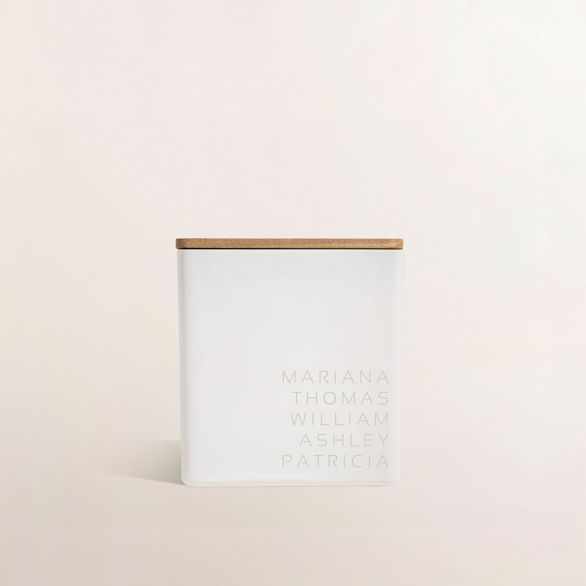 Family First Names Candle