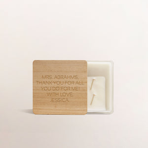 TEACHER APPRECIATION CANDLE