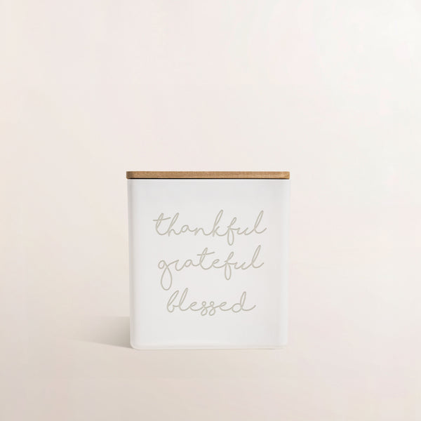 THANKFUL GRATEFUL BLESSED CANDLE