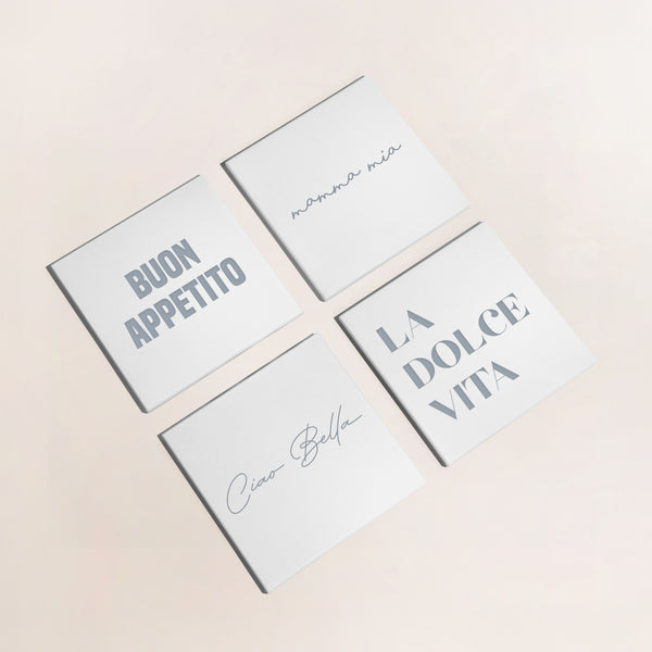 ITALIAN COASTERS (SET OF 4)