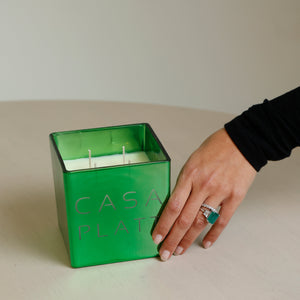 BOXING DAY SALE GREEN METALLIC CANDLE