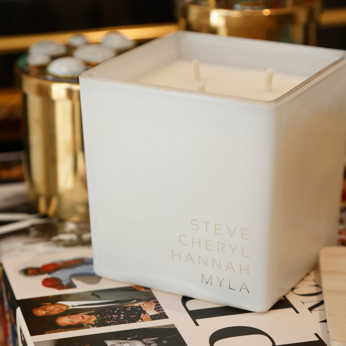 Family First Names Candle