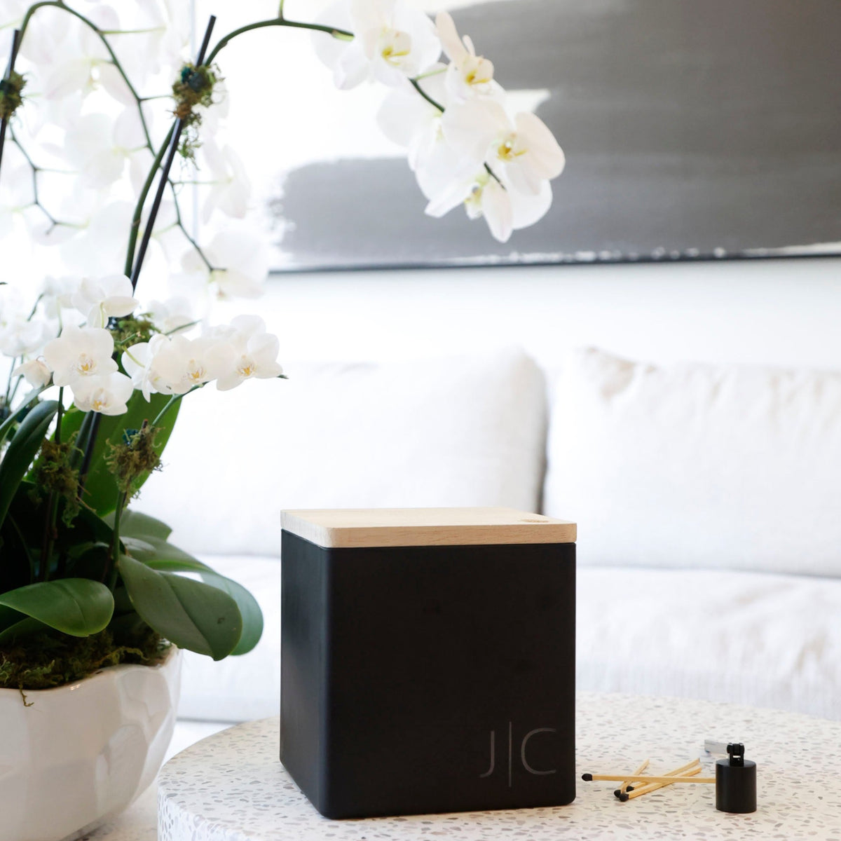 Modern Monogram Candle
