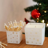 SNOWFLAKES NAME CANDLE