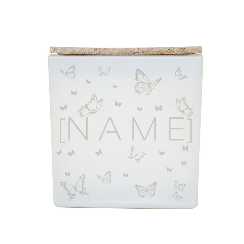BUTTERFLY NAME CANDLE