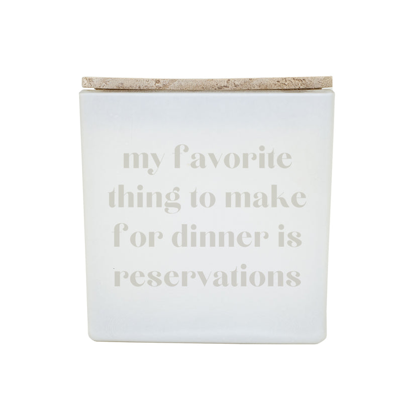 DINNER RESERVATION CANDLE