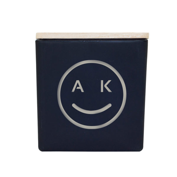 SMILEY FACE MONOGRAM CANDLE