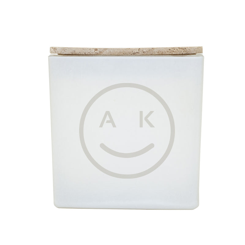 SMILEY FACE MONOGRAM CANDLE